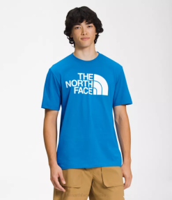 îmbrăcăminte The North Face bărbați tricou cu mânecă scurtă semi-cupolă albastru super sonic 4N84R1302