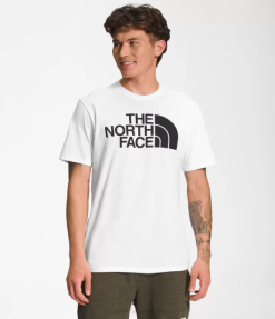 îmbrăcăminte The North Face bărbați tricou cu mânecă scurtă semi-cupolă tnf alb/tnf negru 4N84R1304