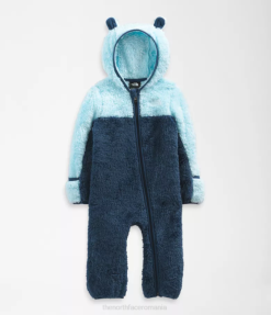 îmbrăcăminte The North Face bebelus urs dintr-o bucată albastru umbrit 4N84R401