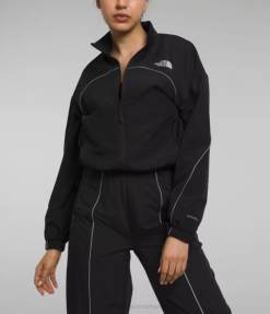îmbrăcăminte The North Face femei jachetă de vânt tek piping tnf negru 4N84R733