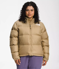 îmbrăcăminte The North Face femei plus jacheta retro nuptse din 1996 piatra kaki 4N84R800